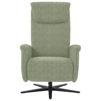 RELAXSESSEL in Textil Olivgrün  - Schwarz/Olivgrün, Design, Textil/Metall (77/115/89cm) - Pure Home Comfort