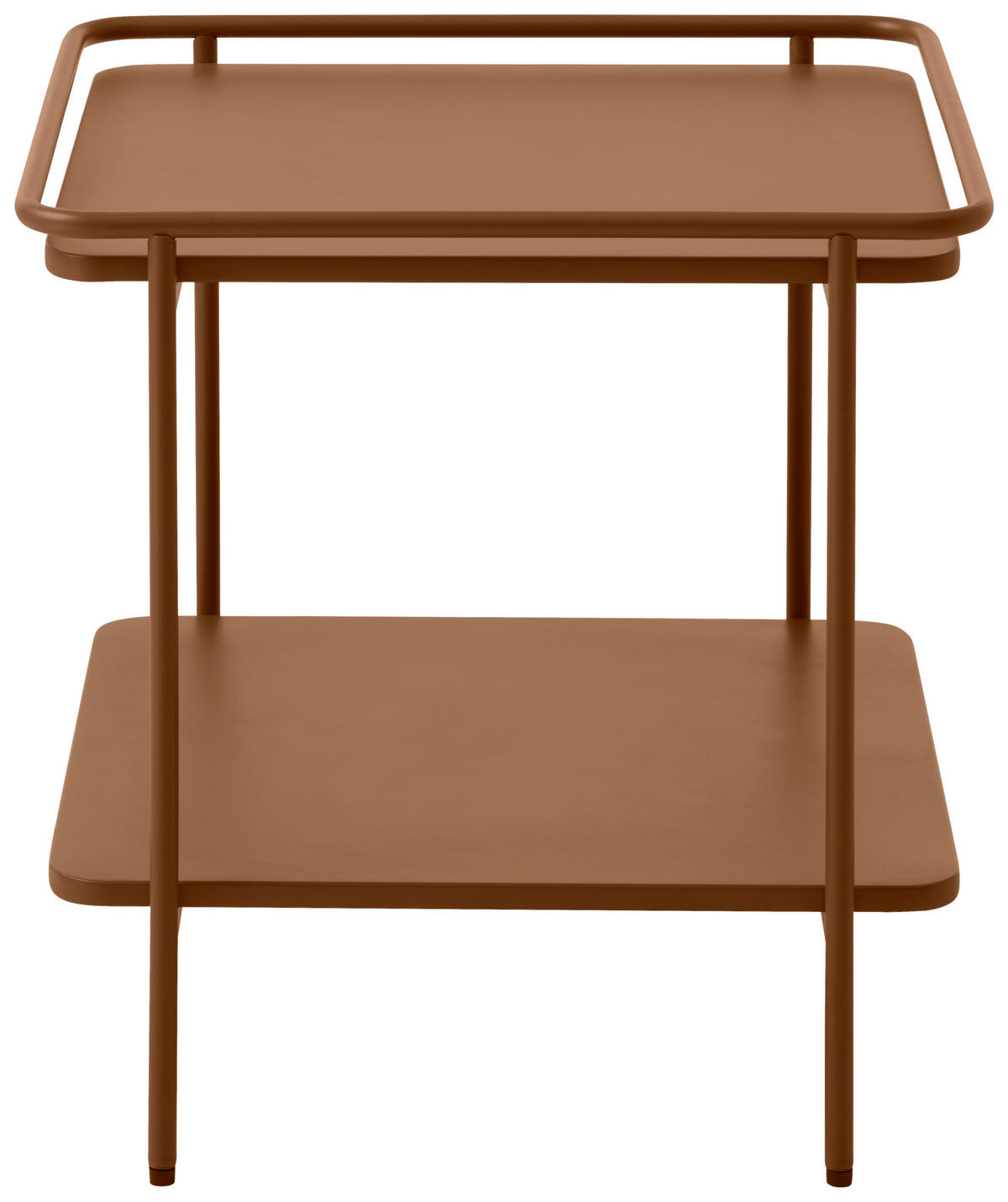 BEISTELLTISCH 45/45/44,3 cm Terracotta quadratisch  - Terracotta, Basics, Metall (45/45/44,3cm) - Xora
