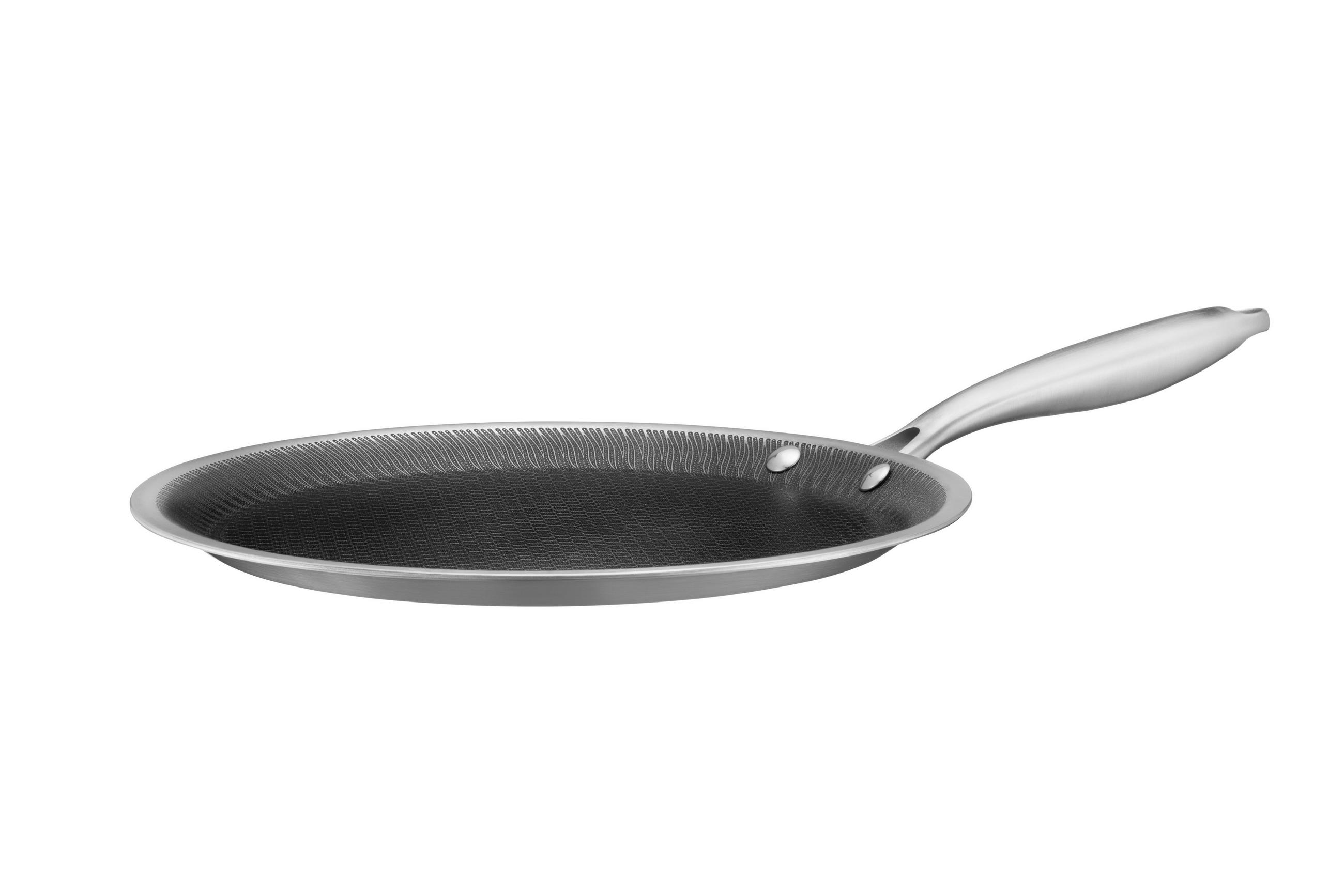 CREPESPFANNE HESTIA KERAMIK  - Silberfarben/Schwarz, Basics, Metall (28/2,5cm) - Mäser