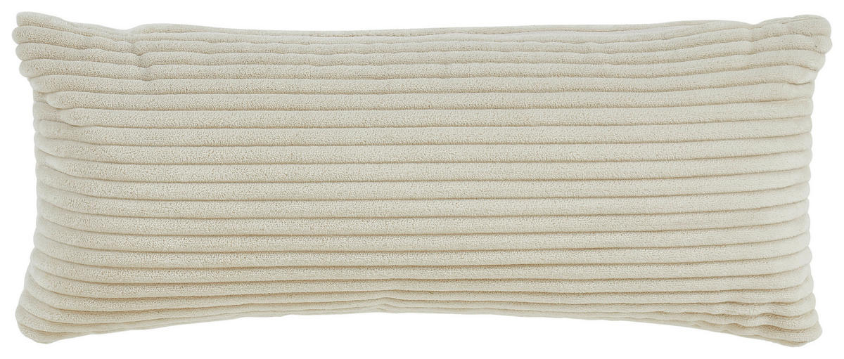 ECKSOFA in Cord Beige  - Beige/Schwarz, Design, Kunststoff/Textil (303/196cm) - Livetastic