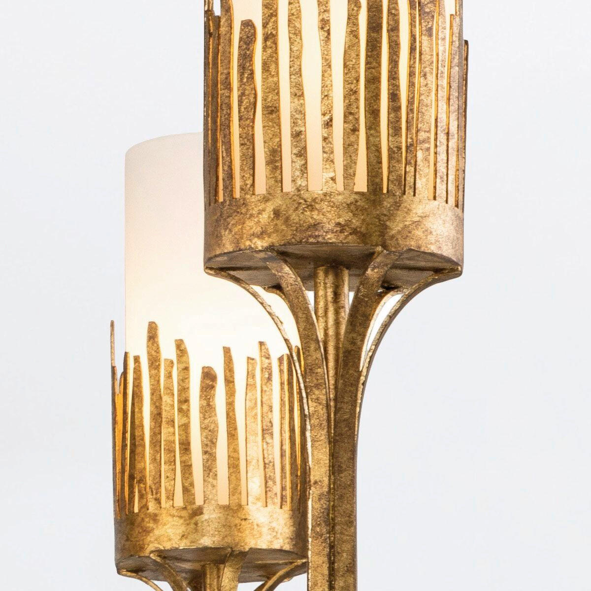 KRONLEUCHTER Alora 87,6/83,8/83,8 cm  - Goldfarben, KONVENTIONELL, Glas/Metall (87,6/83,8/83,8cm) - Elstead Lighting