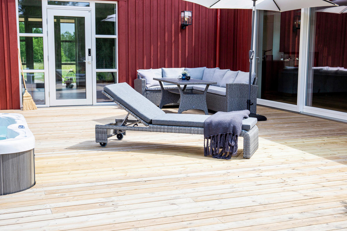SONNENLIEGE 60/32/196 cm  - Grau, KONVENTIONELL, Kunststoff/Textil (60/32/196cm) - Gardenson