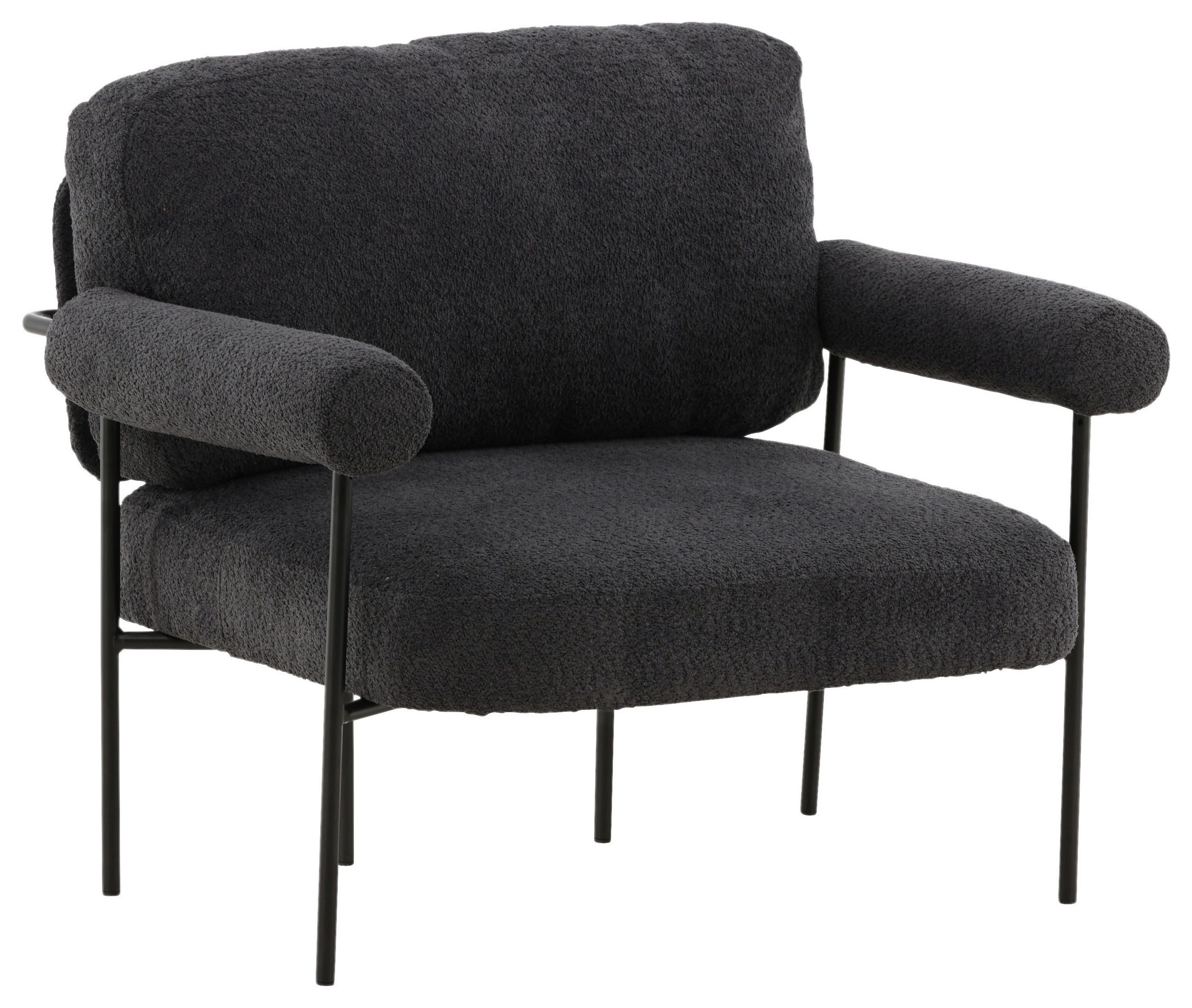 SESSEL in Schwarz  - Schwarz, Design, Kunststoff/Textil (95/83/87cm) - Livetastic