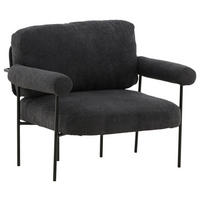 SESSEL in Schwarz  - Schwarz, Design, Kunststoff/Textil (95/83/87cm) - Livetastic