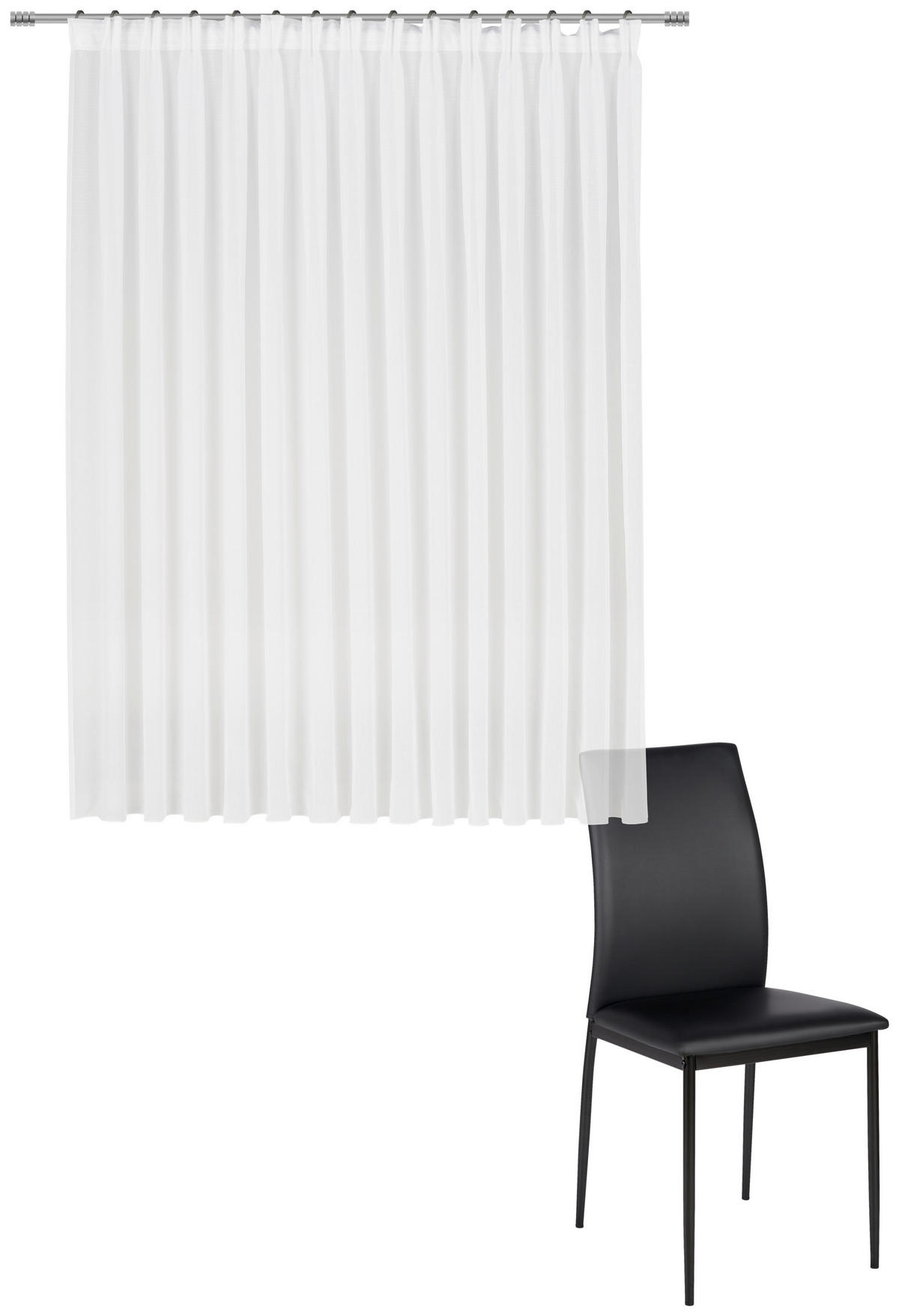 FERTIGSTORE  transparent  300/120 cm   - Weiß, Basics, Textil (300/120cm) - Esposa