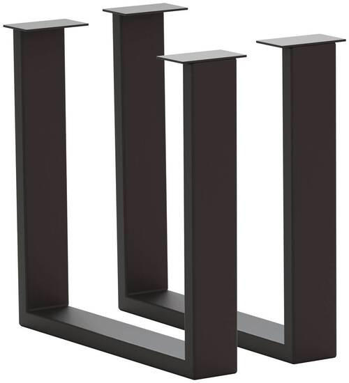 TISCHGESTELL Anthrazit  - Anthrazit, Design, Metall (73/17/74cm) - Waldwelt