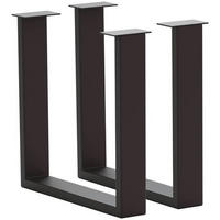 TISCHGESTELL Anthrazit  - Anthrazit, Design, Metall (73/17/74cm) - Waldwelt