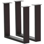 TISCHGESTELL in Metall 73/17/74 cm   - Anthrazit, Design, Metall (73/17/74cm) - Waldwelt