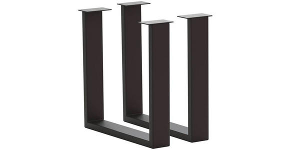 TISCHGESTELL in Metall 73/17/74 cm - Anthrazit, Design, Metall (73/17/74cm) - Waldwelt