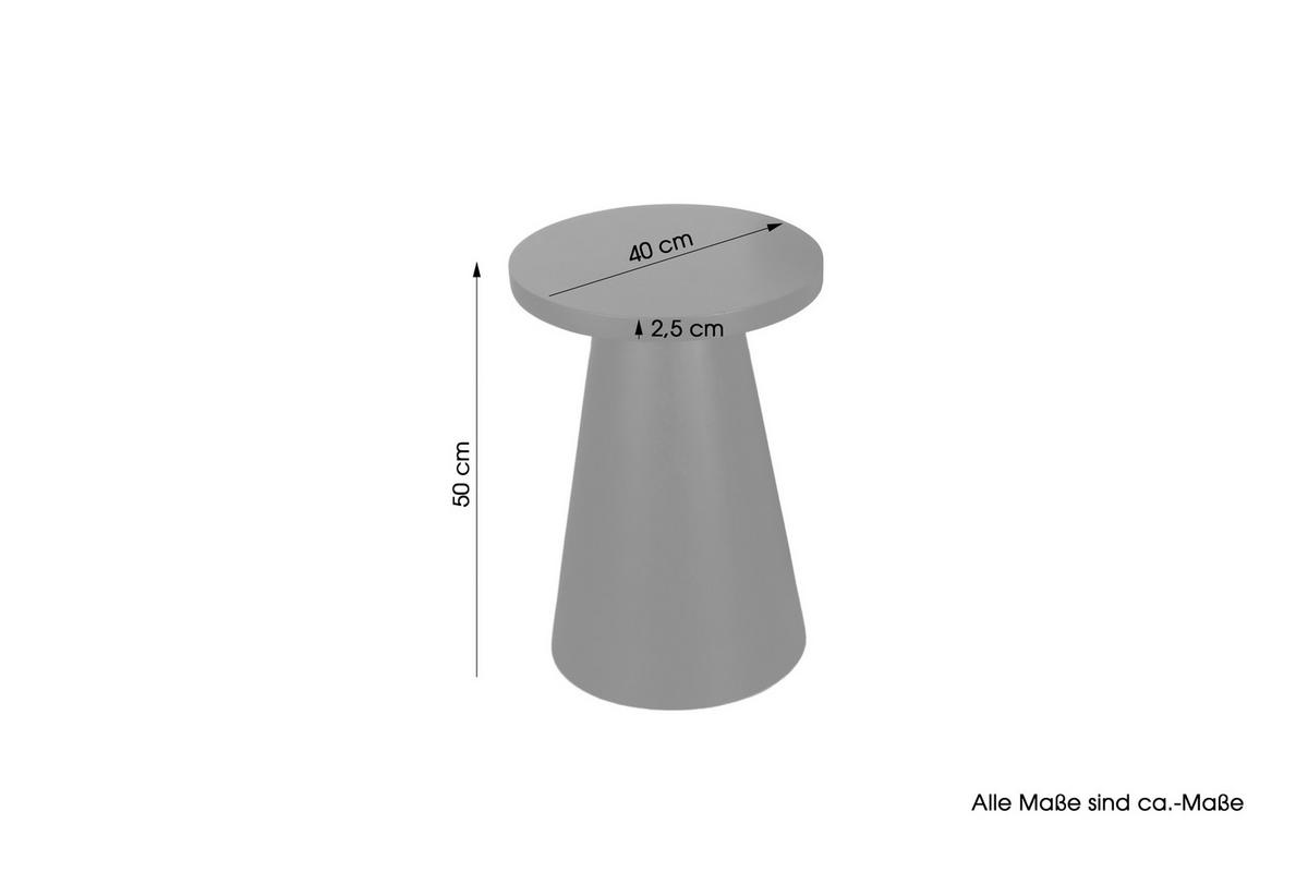 BEISTELLTISCH in Holz  - Schwarz, Design, Holz (40/50/40cm) - MID.YOU