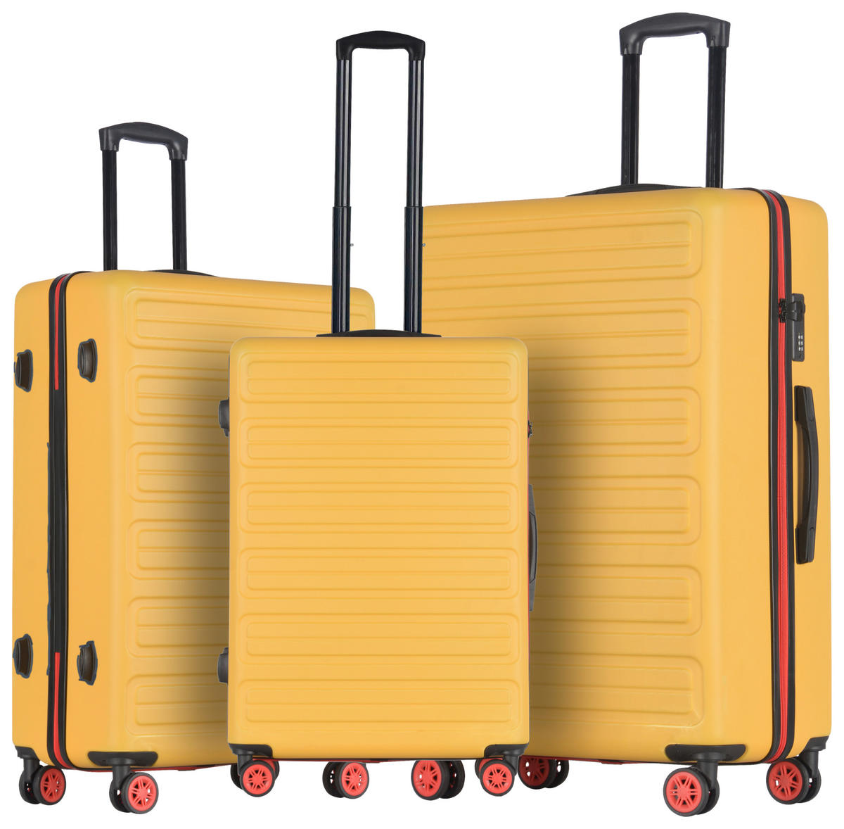 SET VALIZE DE CĂLĂTORIE - galben curry, Design, plastic (53/76/30.5cm) - Schneiders
