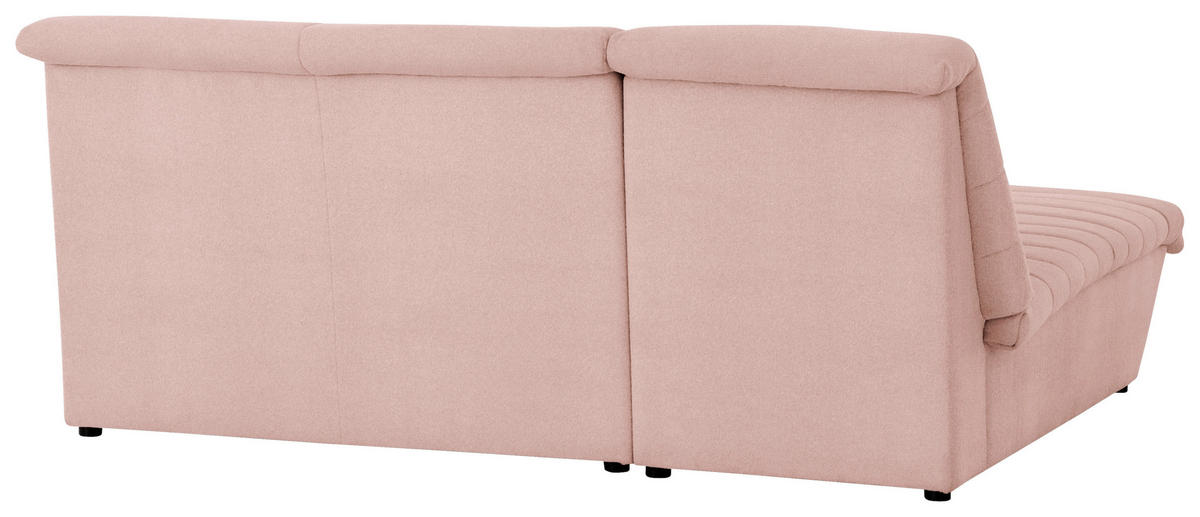 ECKSOFA Looks VIII Rosa Webstoff  - Schwarz/Rosa, Design, Kunststoff/Textil (168/214cm) - LOOKS by W.Joop