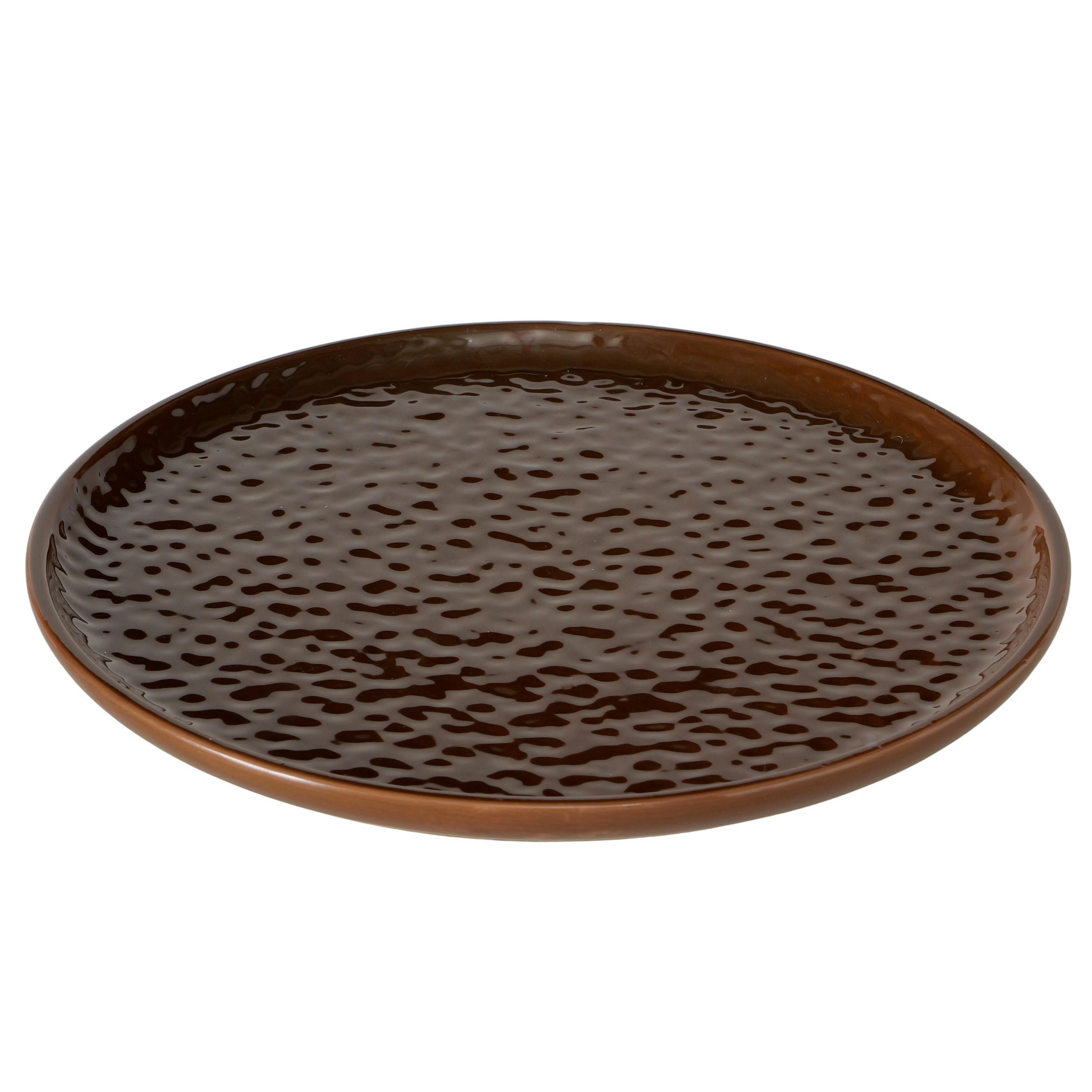 TELLER    - Dunkelbraun, Basics, Keramik (31/2,5cm) - Ambia Home