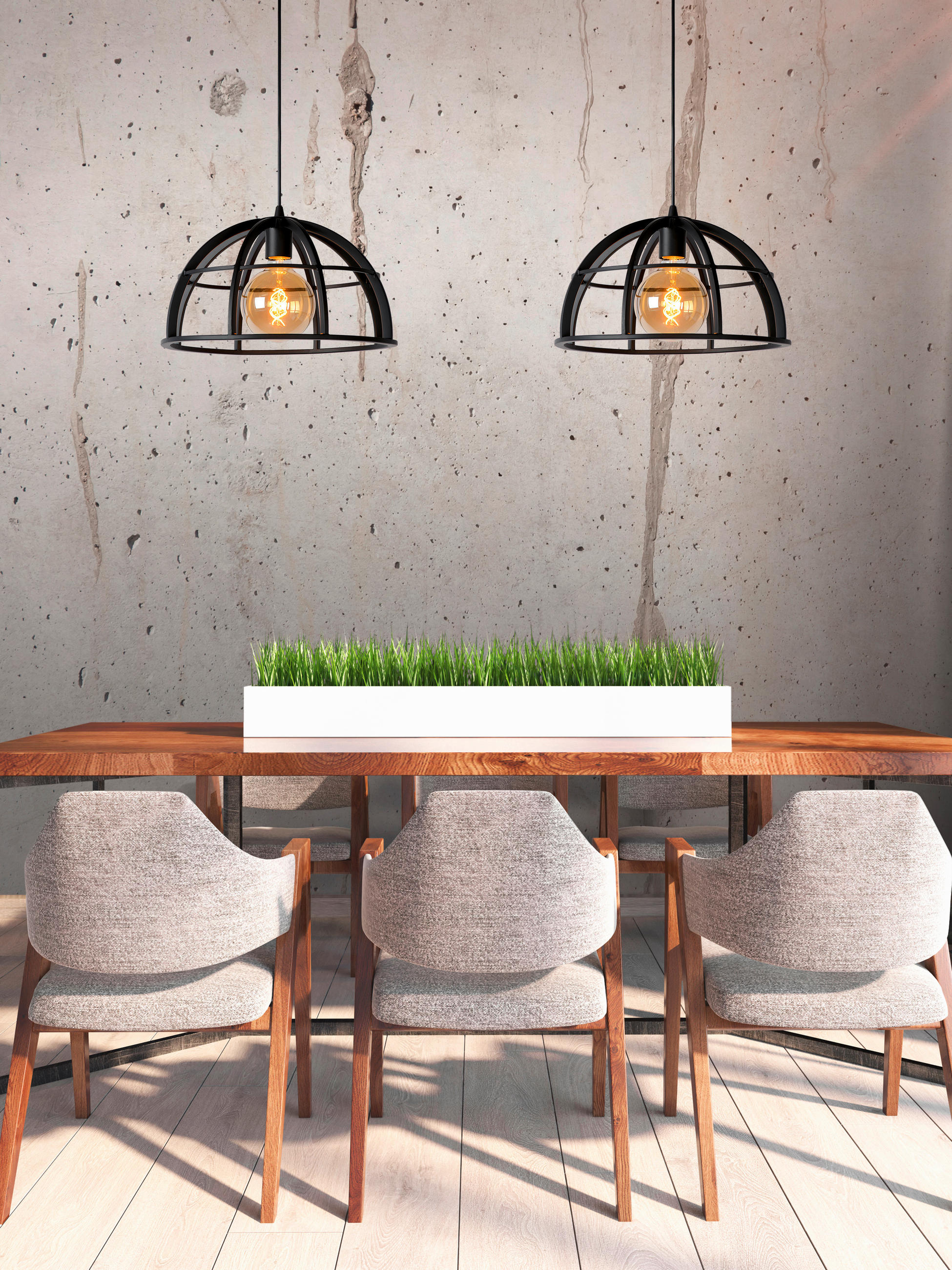 LED-HÄNGELEUCHTE Dikra 110/40/150 cm   - KONVENTIONELL, Metall (110/40/150cm) - Lucide