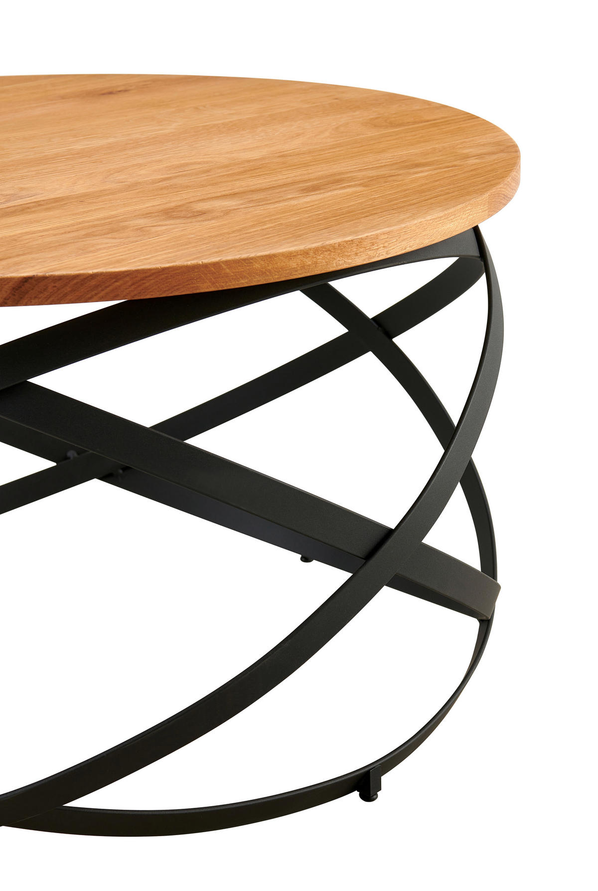 COUCHTISCH in Holz, Metall  - Schwarz/Naturfarben, Design, Holz/Metall (70/40/70cm) - Livetastic