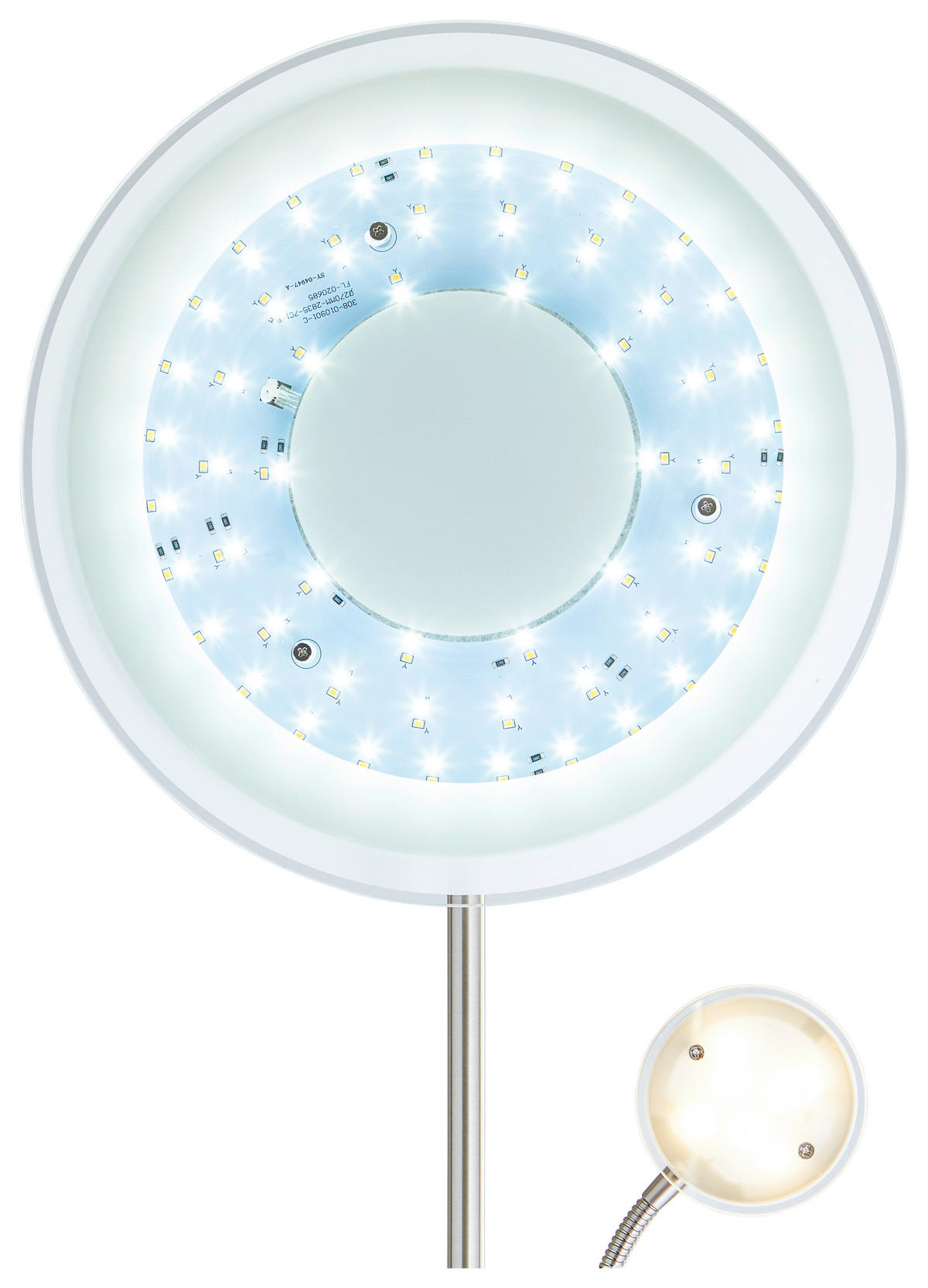 LED-UPLIGHT    - nickelfärgad, Basics, metall/glas (180cm)