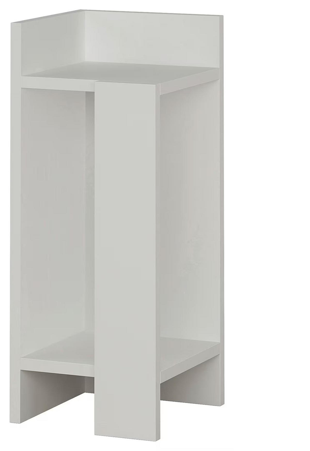 NOČNÁ SKRINKA, biela, 27/60/25 cm - biela, Design, kompozitné drevo (27/60/25cm) - Livetastic