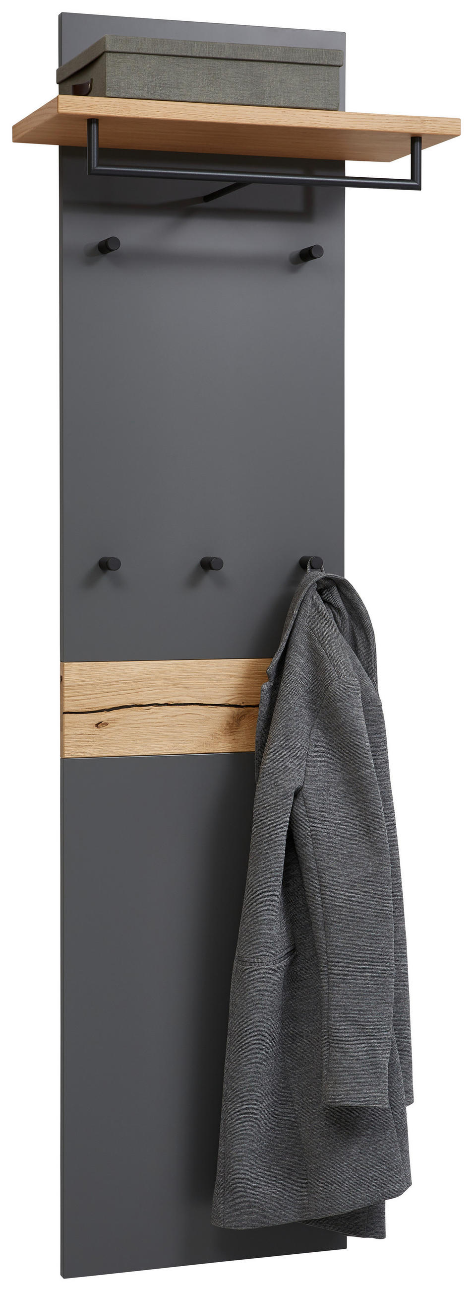 GARDEROBE 5-teilig  in 270/200/32 cm  - Eichefarben/Grau, Design, Holz/Holzwerkstoff (270/200/32cm) - Dieter Knoll