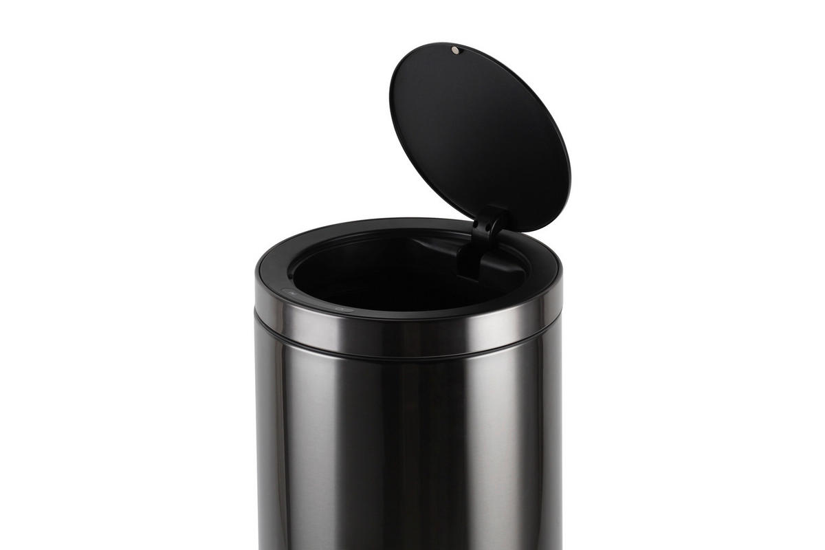 ABFALLEIMER 40 L  - Schwarz, Basics, Kunststoff/Metall (31/63cm) - Novel