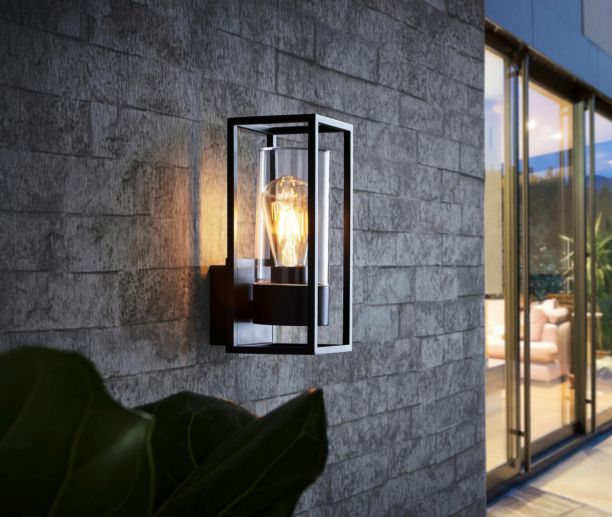 AUßENWANDLEUCHTE 13.8/11/27 cm   - Schwarz, KONVENTIONELL, Metall (13.8/11/27cm) - Ambia Garden