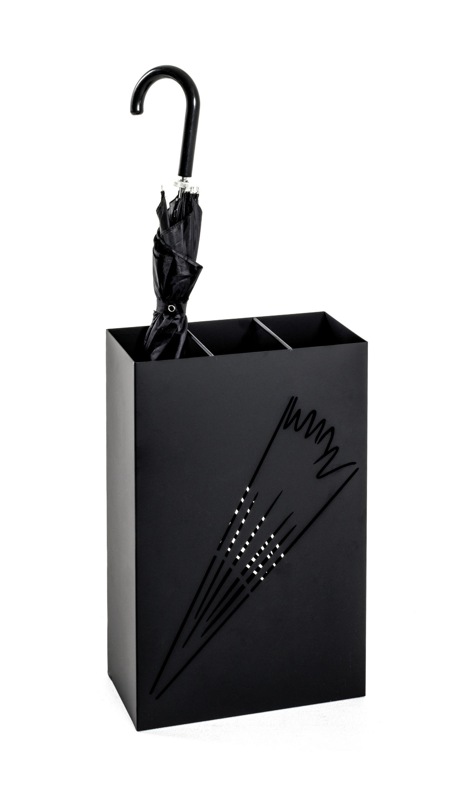 STOJALO ZA DEŽNIKE - črna, Design, kovina (30/48/16cm) - Carryhome