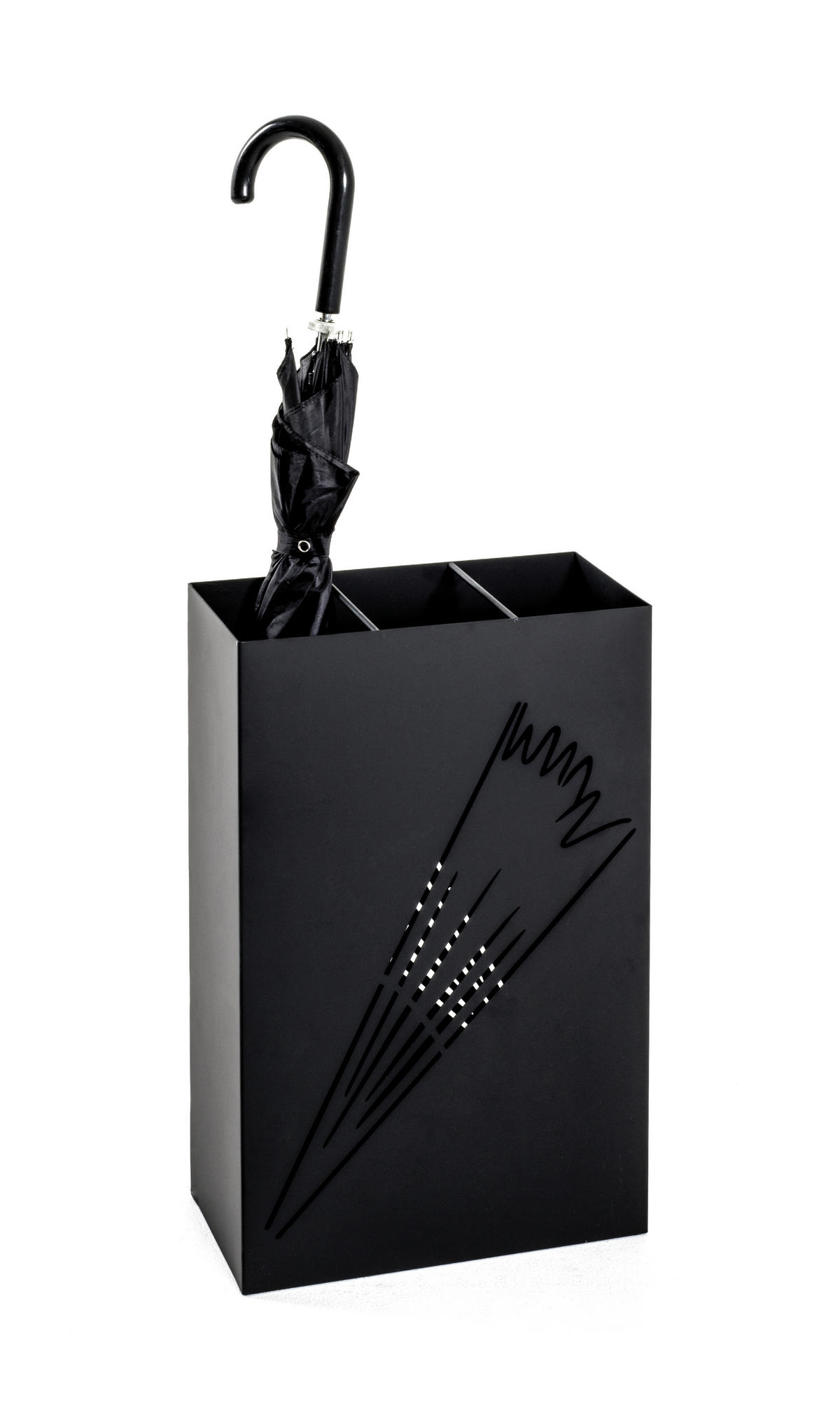 STOJALO ZA DEŽNIKE - črna, Design, kovina (30/48/16cm) - Carryhome