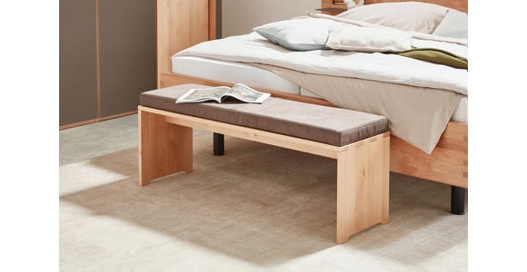 BETTBANK 120/46/35 cm   - Dunkelbraun/Erlefarben, Natur, Holz (120/46/35cm) - Valnatura