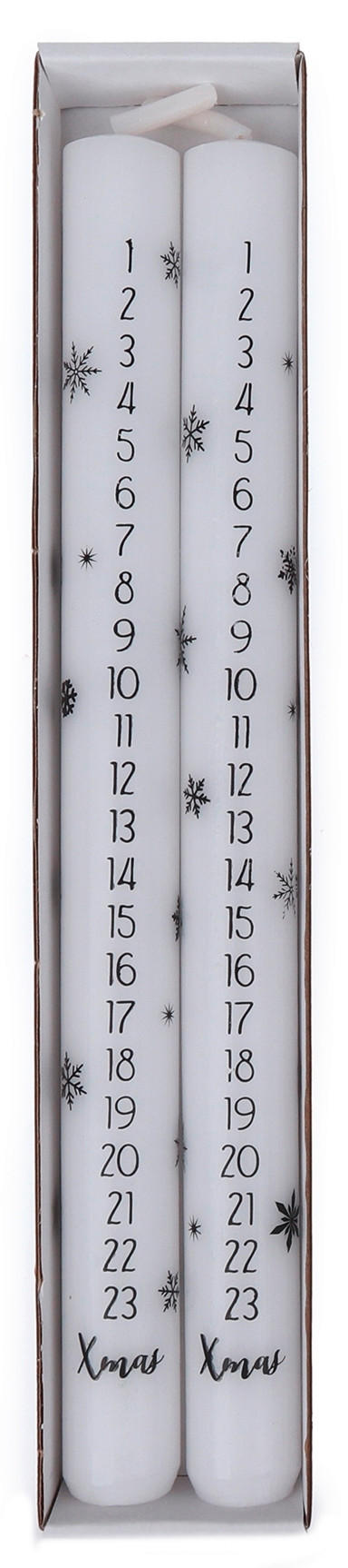 KERZE - Weiß, Trend (2,2/25cm)