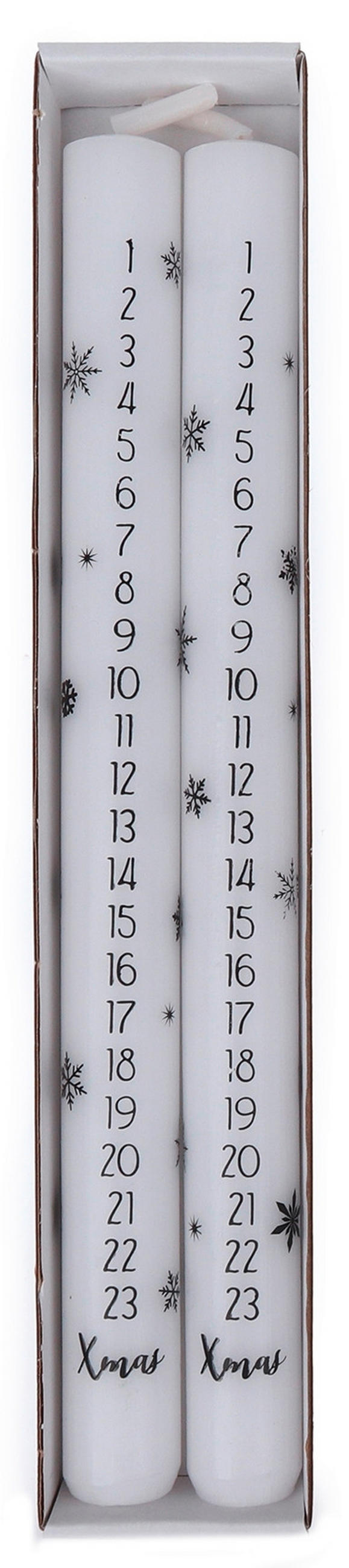 KERZE - Weiß, Trend (2,2/25cm)