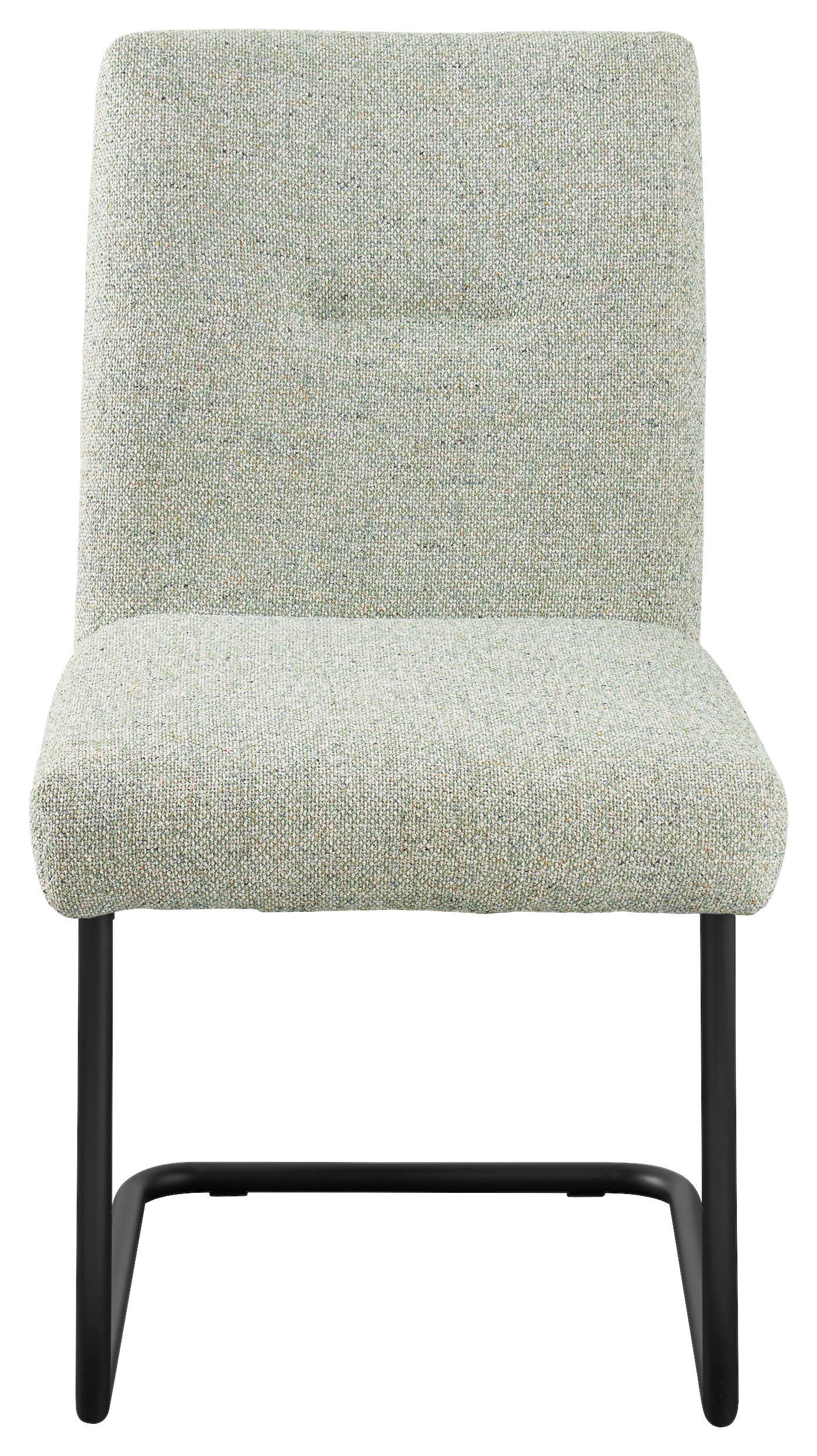 SCHWINGSTUHL  in Eisen Webstoff  - Pastellgrün/Schwarz, Design, Textil/Metall (51,5/92,5/65cm) - SetOne by Musterring