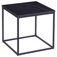 COUCHTISCH 45/45/45 cm quadratisch Schwarz  - Schwarz, Design, Holzwerkstoff/Metall (45/45/45cm) - Ti'me