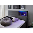 BOXSPRINGBETT 120/200 cm  in Anthrazit  - Anthrazit/Schwarz, Design, Holz/Textil (120/200cm) - Xora
