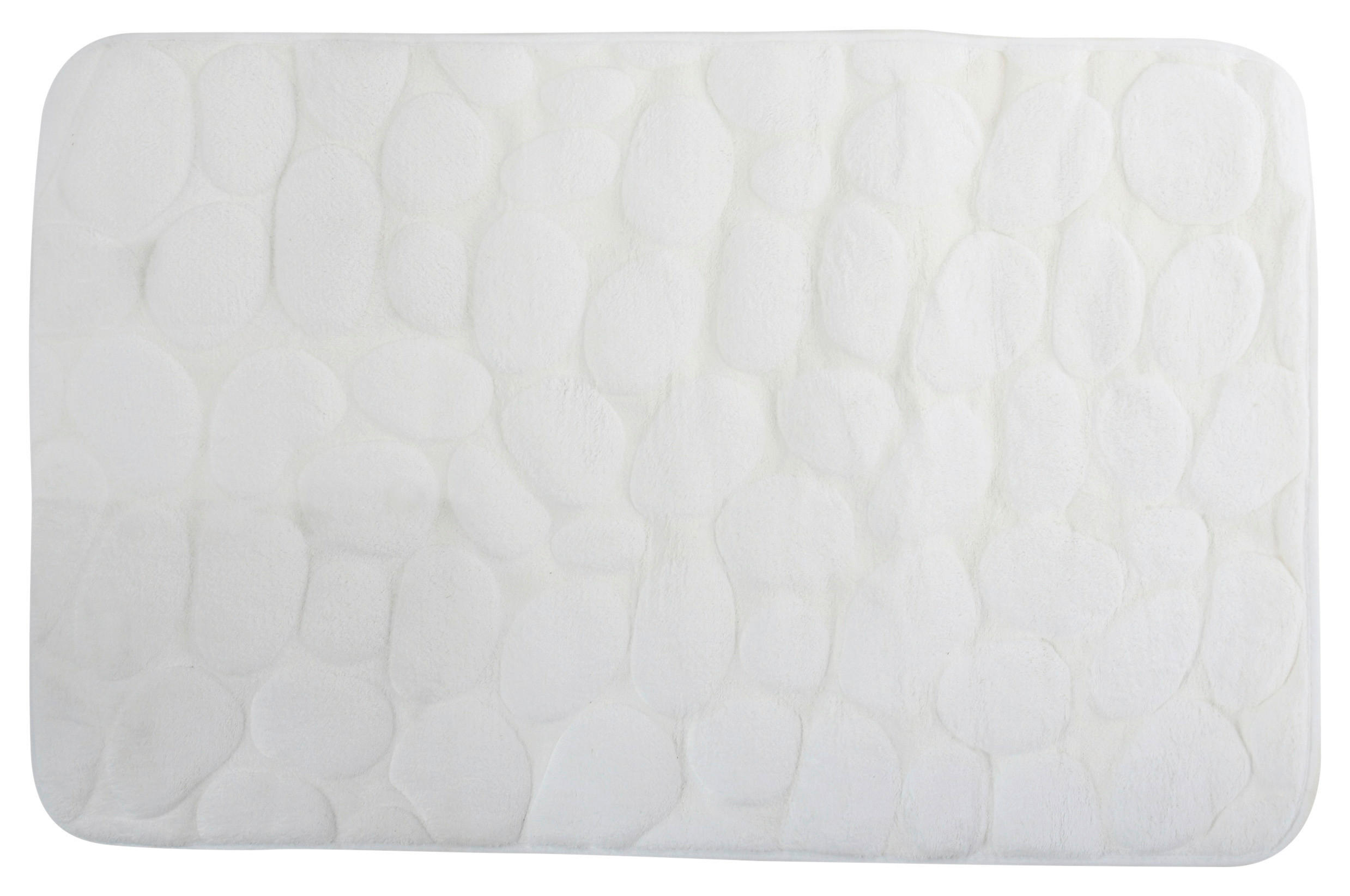 BADTEPPICH Weiß 50/80 cm  - Weiß, KONVENTIONELL (50/80cm) - Spirella