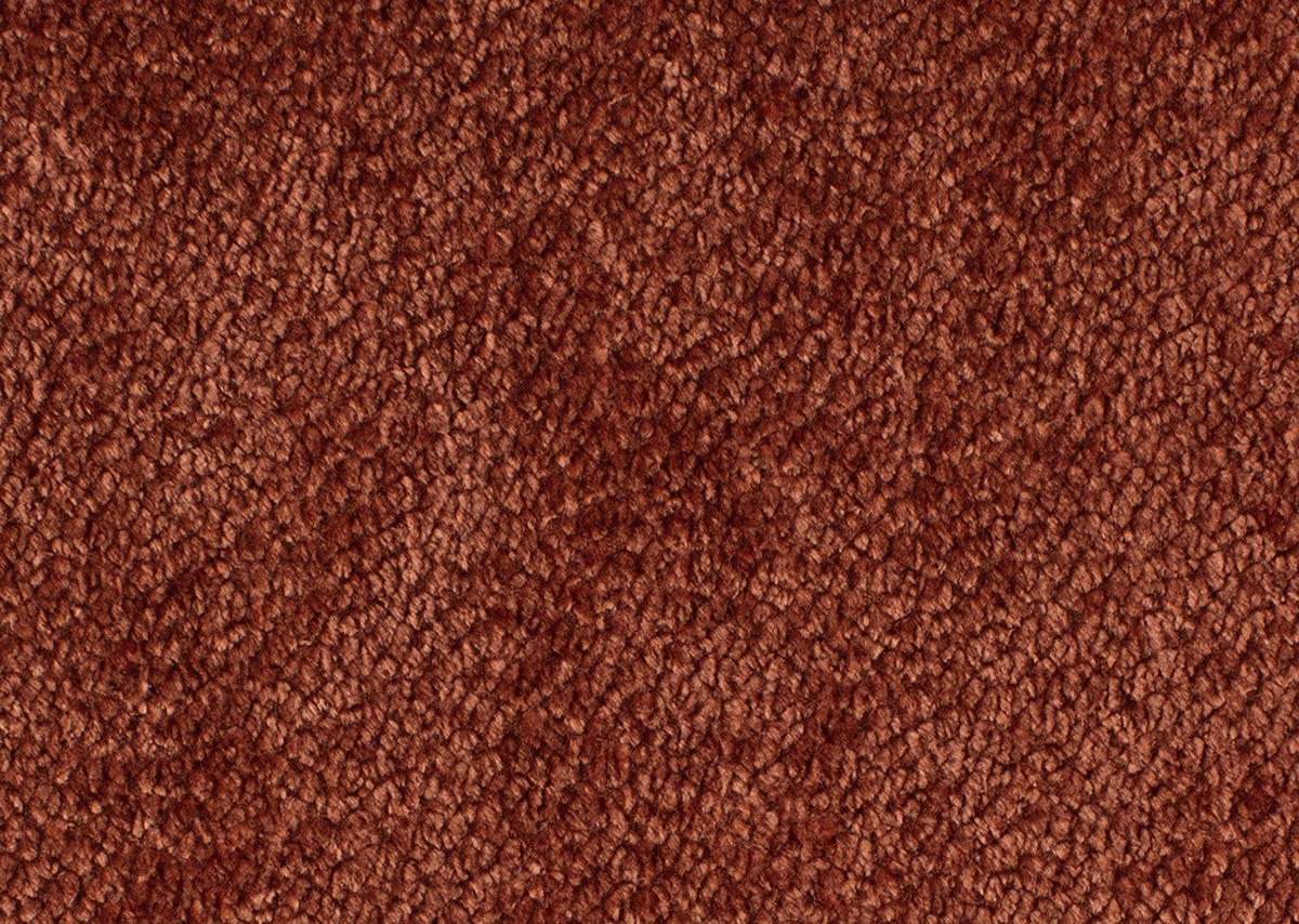 ECKSOFA Terracotta Webstoff  - Terracotta/Schwarz, Design, Textil/Metall (266/180cm) - Welnova