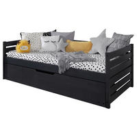 STAURAUMBETT 90/200 cm  in Grau  - Grau, MODERN, Holz (90/200cm) - MID.YOU
