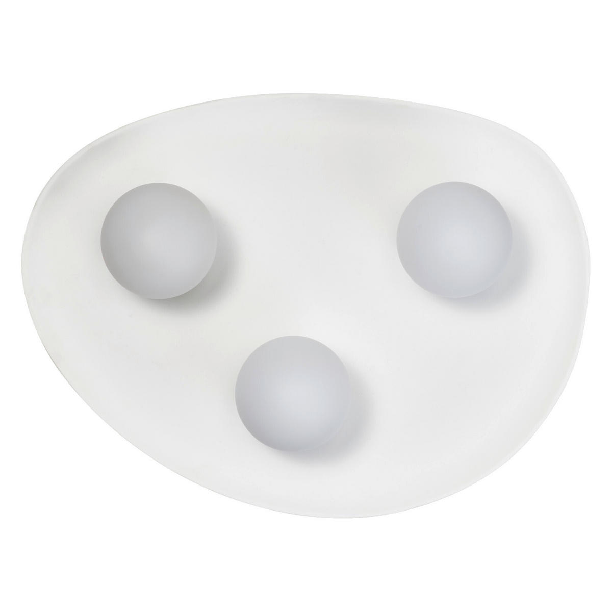 DECKENLEUCHTE    50/38,5/15,5 cm  - Weiß, Design, Glas/Stein (50/38,5/15,5cm) - Ledvance