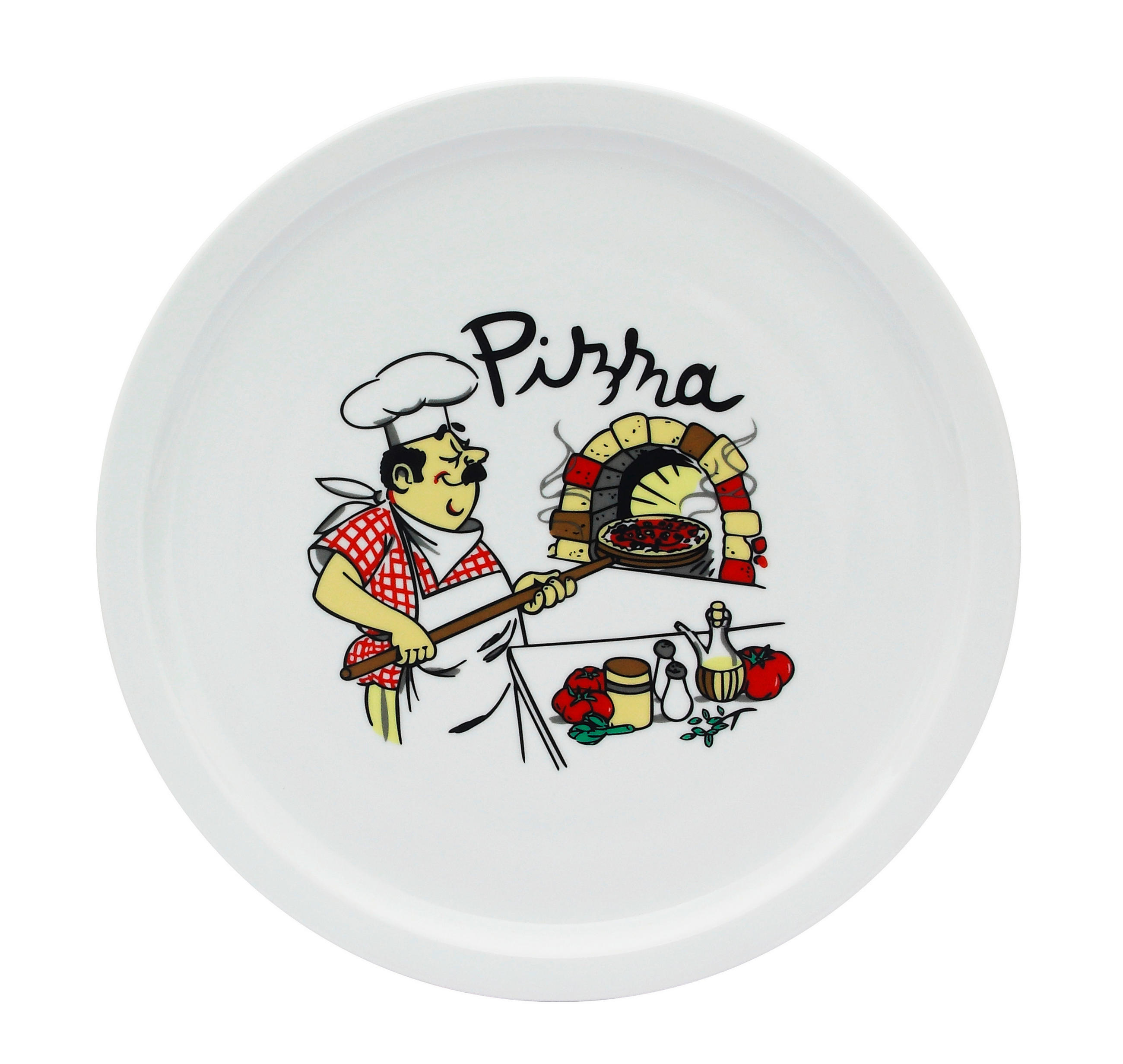PIZZATELLERSET Porzellan 4-teilig  - Basics, Keramik (30cm) - Boxxx