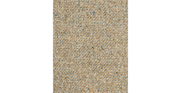 SITZBANK 200/91/70 cm Webstoff Schwarz, Graubraun  - Graubraun/Schwarz, Design, Textil/Metall (200/91/70cm) - Dieter Knoll