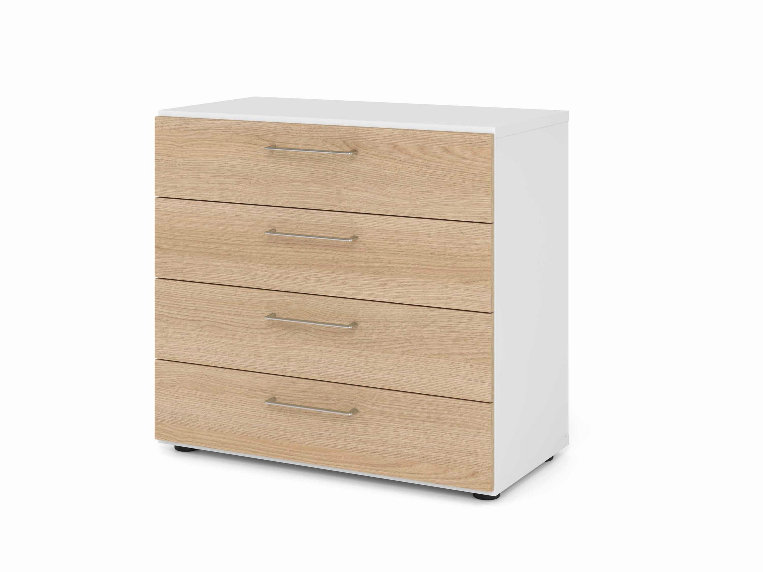 AKTENSCHRANK Weiß, Eichefarben  - Eichefarben/Weiß, Basics, Holzwerkstoff (80/74,8/41,7cm) - Venda