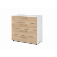 AKTENSCHRANK Weiß, Eichefarben  - Eichefarben/Weiß, Basics, Holzwerkstoff (80/74,8/41,7cm) - Venda