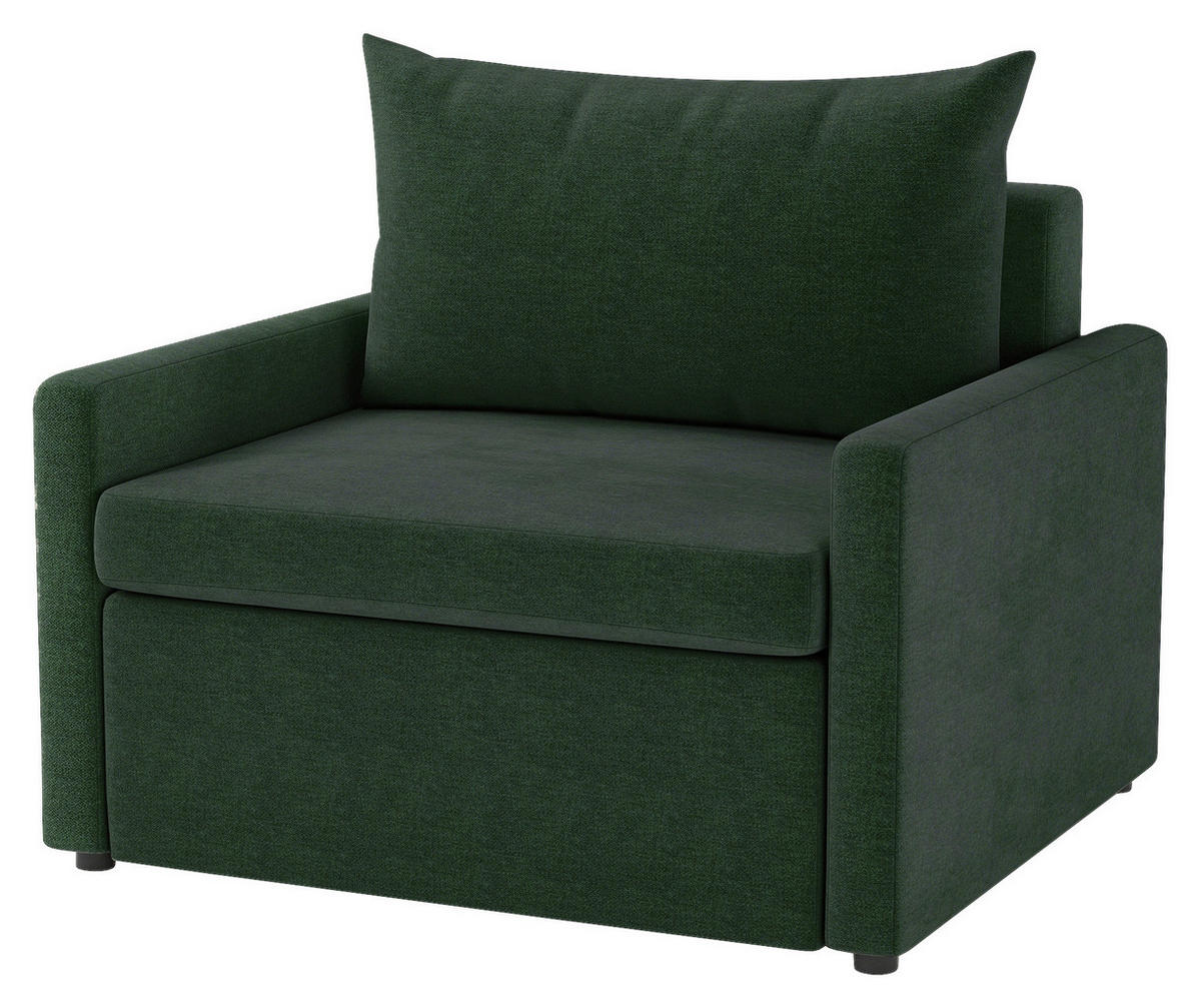 SCHLAFSESSEL Flachgewebe Dunkelgrün  - Dunkelgrün/Schwarz, Design, Kunststoff/Textil (92/89/103cm) - MID.YOU