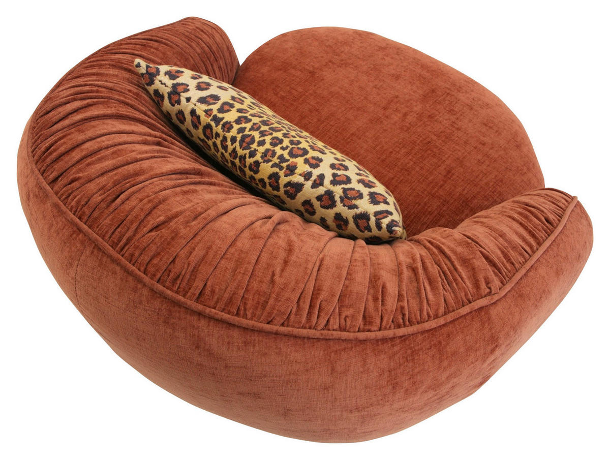 DESIGNSESSEL in Flachgewebe Kupferfarben  - Schwarz/Kupferfarben, Design, Textil/Metall (101/79/96cm) - Landscape