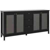 SIDEBOARD  in 180/90/40 cm  - Messingfarben/Schwarz, Trend, Holzwerkstoff/Metall (180/90/40cm) - MID.YOU