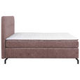 BOXSPRINGBETT 140/200 cm  in Altrosa  - Schwarz/Altrosa, Design, Textil/Metall (140/200cm) - Esposa