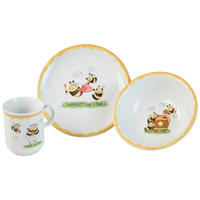 KINDERGESCHIRRSET 3-teilig  - Gelb/Multicolor, KONVENTIONELL, Keramik - Seltmann Weiden