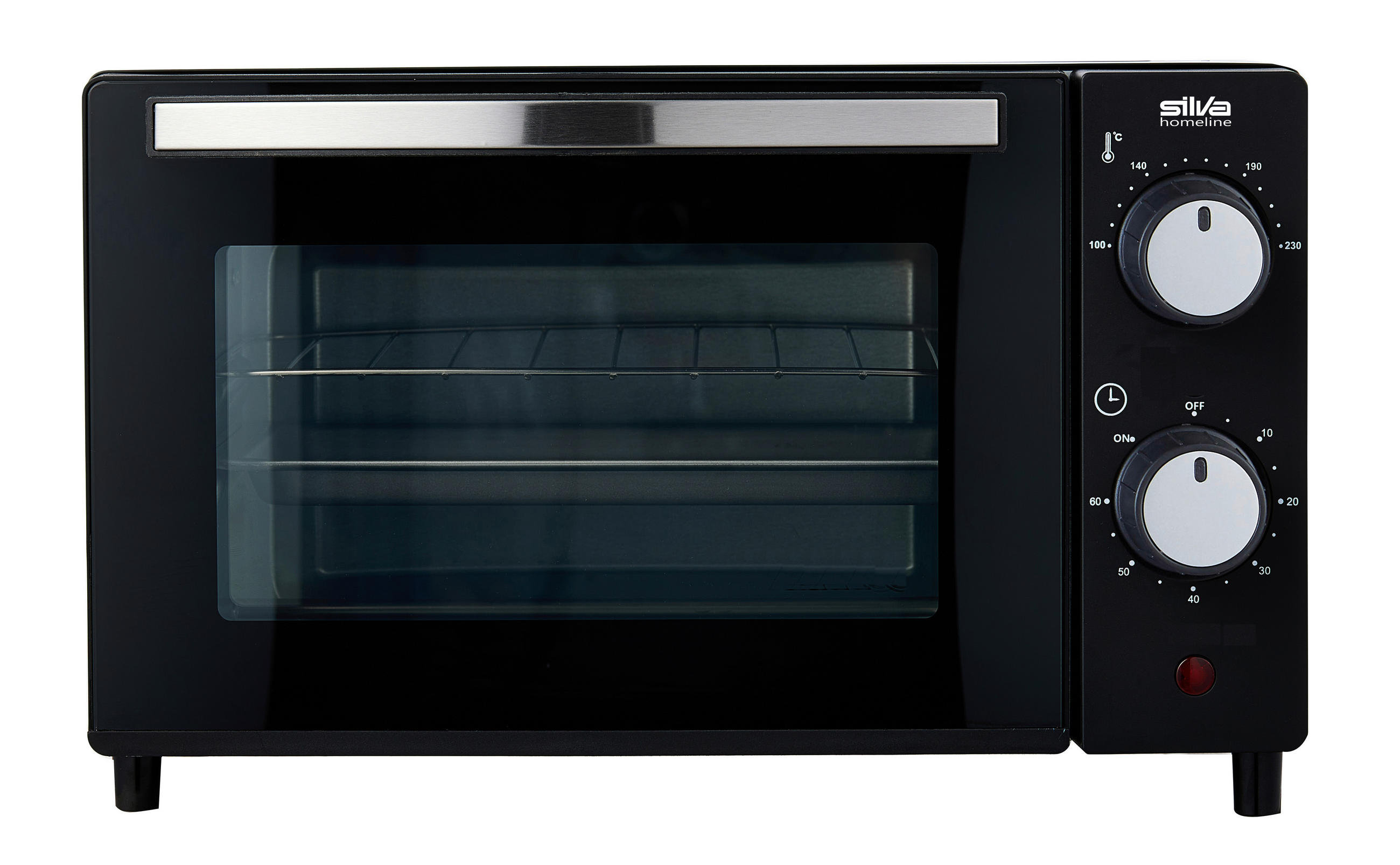 MINIBACKOFEN  - Schwarz, Basics, Kunststoff (36,2/22,1/28,6cm) - Silva Homeline