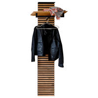 GARDEROBENPANEEL  in 58/168/35 cm  - Eichefarben, Design, Holz/Metall (58/168/35cm) - Schöner Wohnen