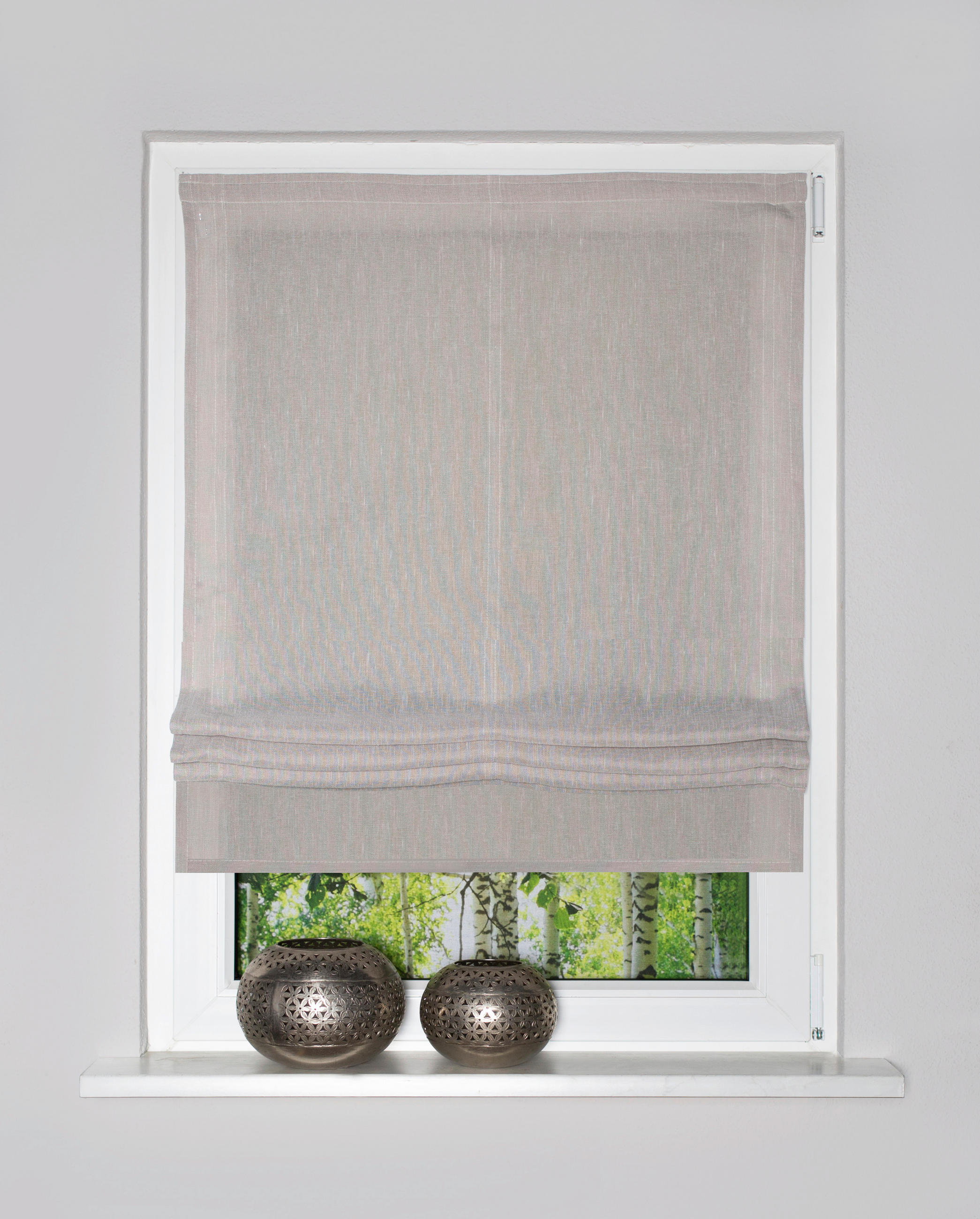 RAFFROLLO  blickdicht   100/140 cm   - Taupe, Basics, Textil (100/140cm)