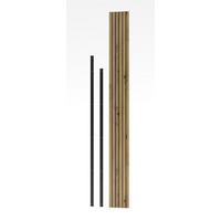 WANDPANEEL 25/238/4 cm  - Graphitfarben/Eiche Artisan, Design, Holzwerkstoff (25/238/4cm) - MID.YOU