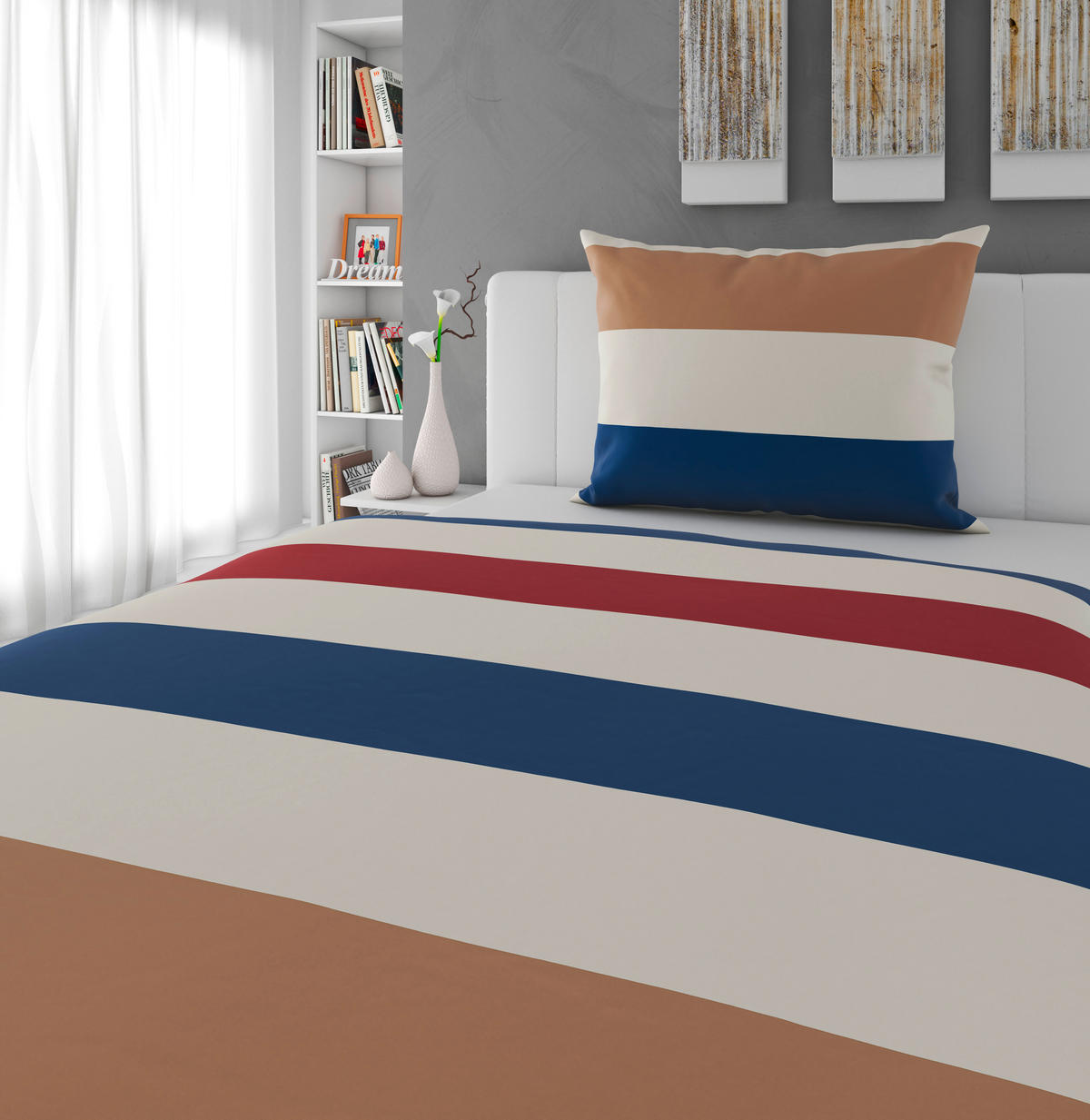 OBOJSTRANNÁ POSTEĽNÁ BIELIZEŇ, renforcé, béžová, 140/200 cm - béžová, Basics, textil (140/200cm) - Esposa